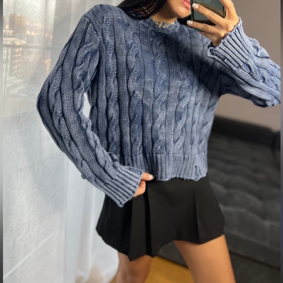 No Comment Sweaters - NWT NO COMMENT BRAIDED KNIT SWEATER XL